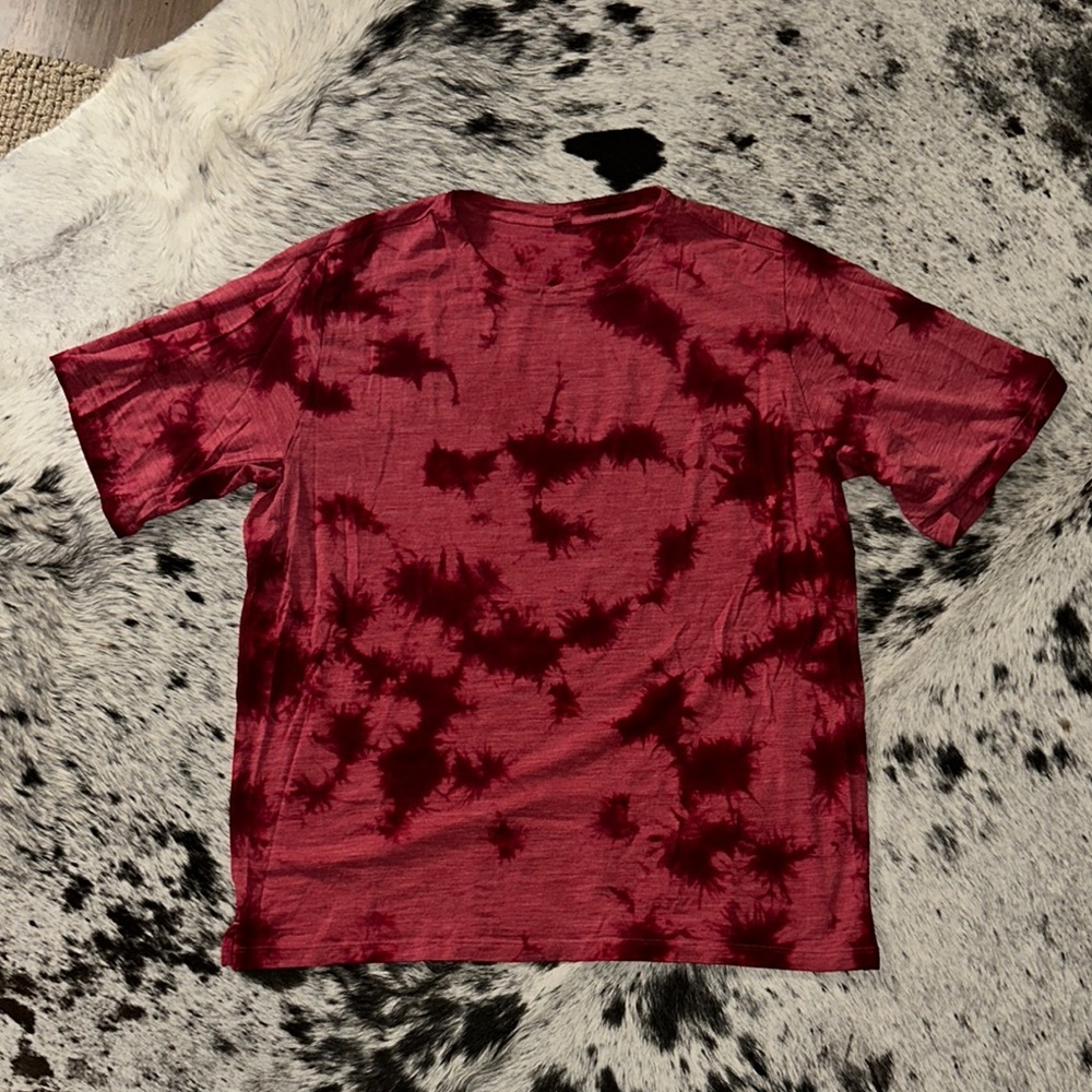 Lululemon Red Tie-Dye Shirt